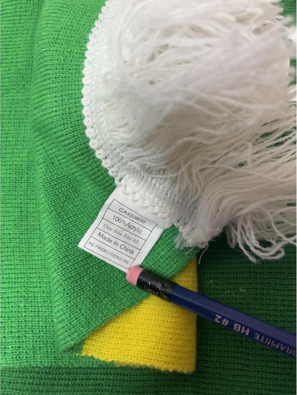 Green & Yellow Heineken Scarf w/ White - Picture 5 of 5